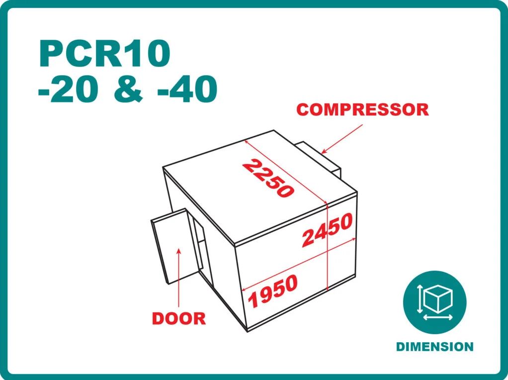 PCR10 dimension diagram