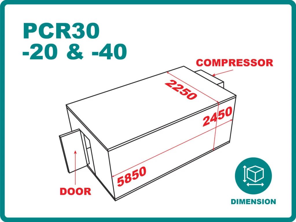 PCR30 dimension diagram